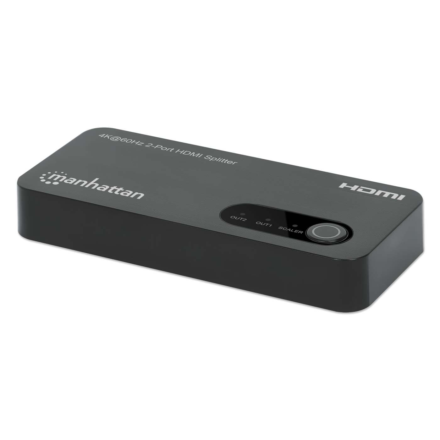 Manhattan 4K@60Hz 2-Port HDMI Splitter with Downscaling