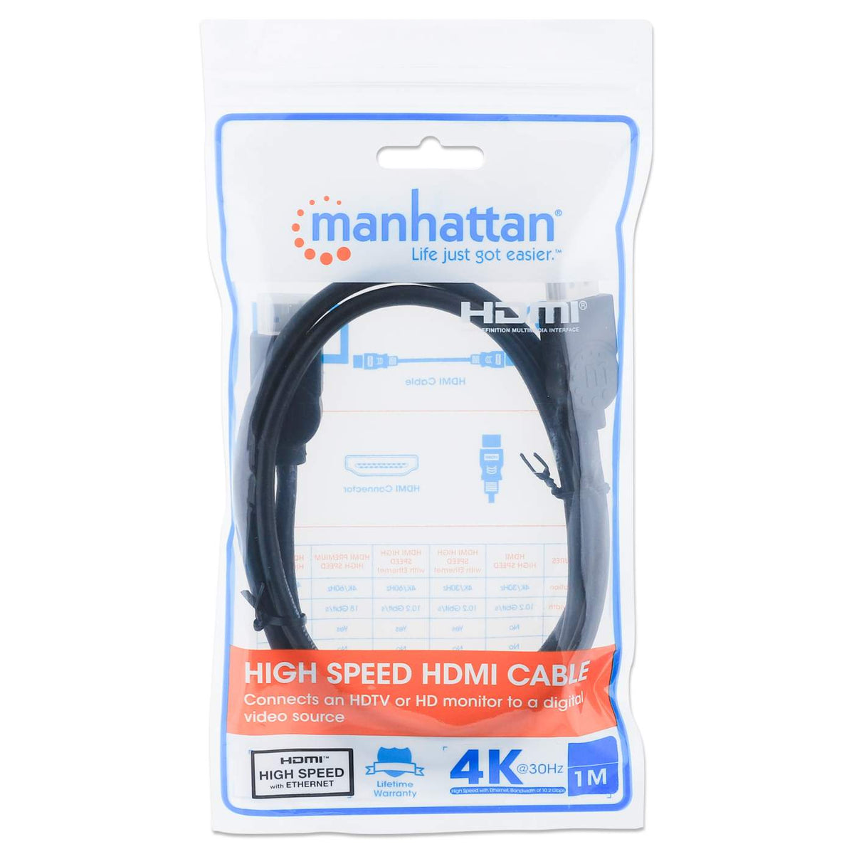 Manhattan 322539 CABLE HDMI 10 MTS