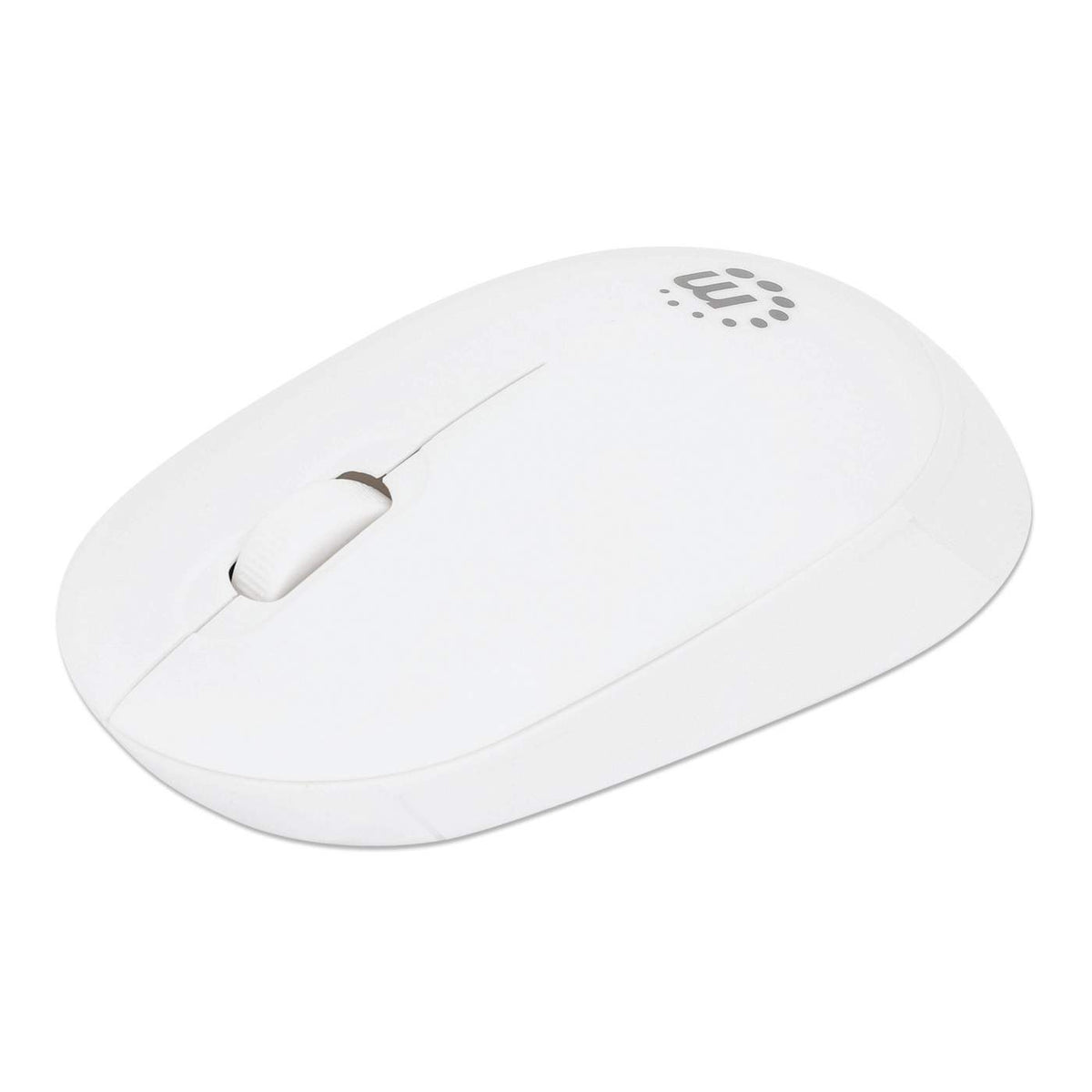 Wireless Mouse USB Glass Flat – Black/White