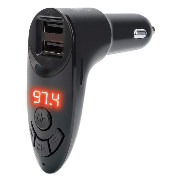 Sound Science Bluetooth® FM Transmitter with 2-Port Car Charger Image 1