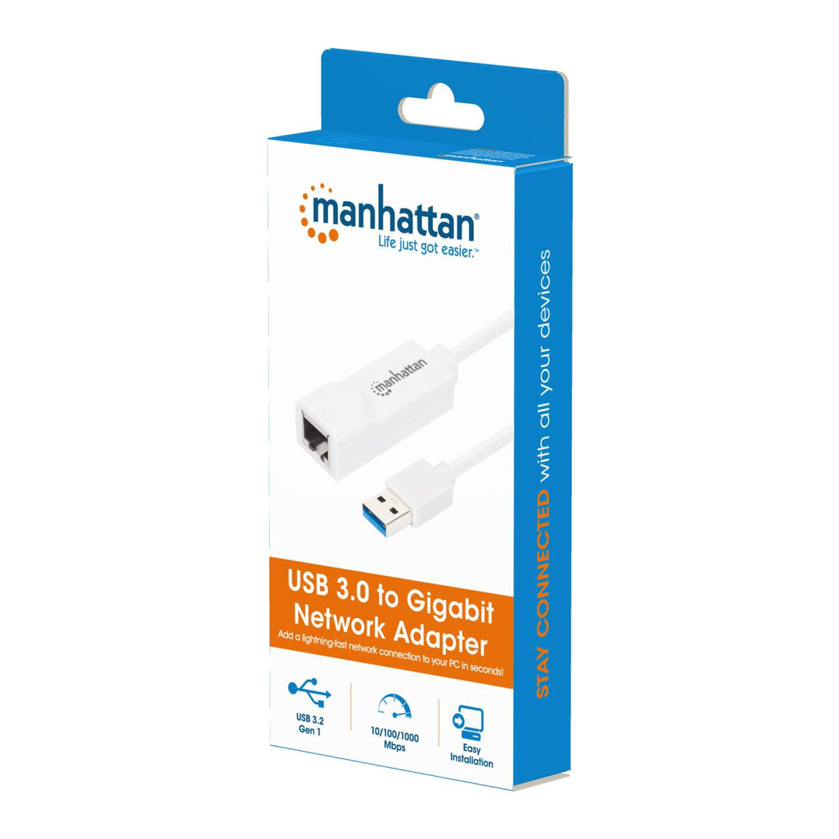 Manhattan USB 3.0 to Gigabit Network Adapter (506847)