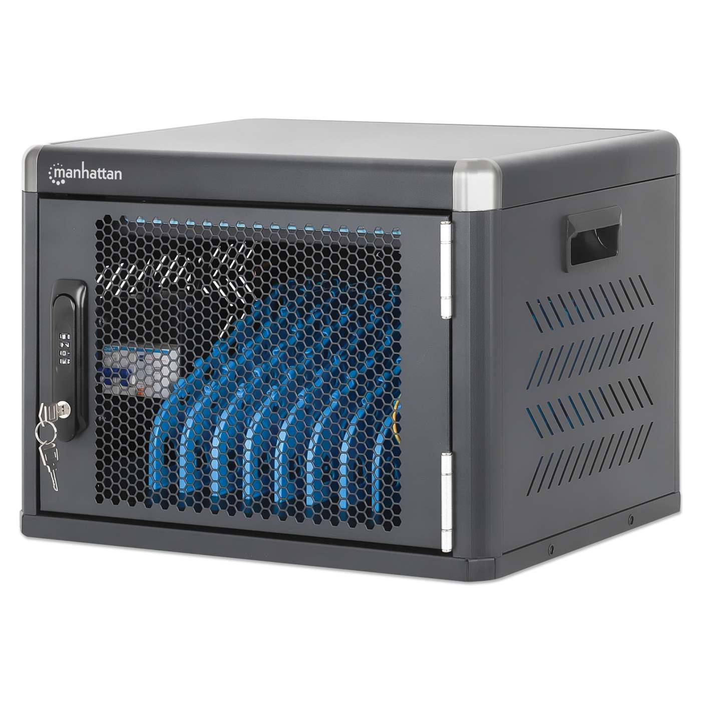10-Port USB-C Desktop Charging Cabinet - 30W per Port Image 1