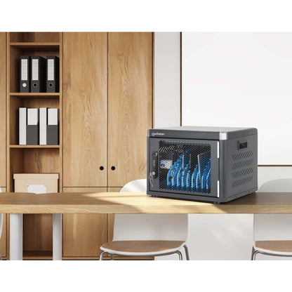 10-Port USB-C Desktop Charging Cabinet - 30W per Port Image 2