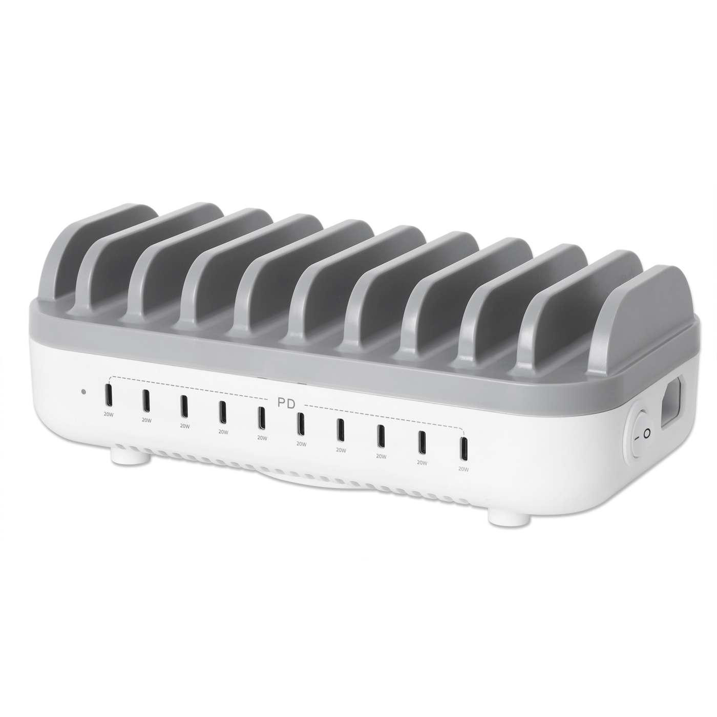 10-Port USB-C Power Delivery Charging Station - 200 W Image 1