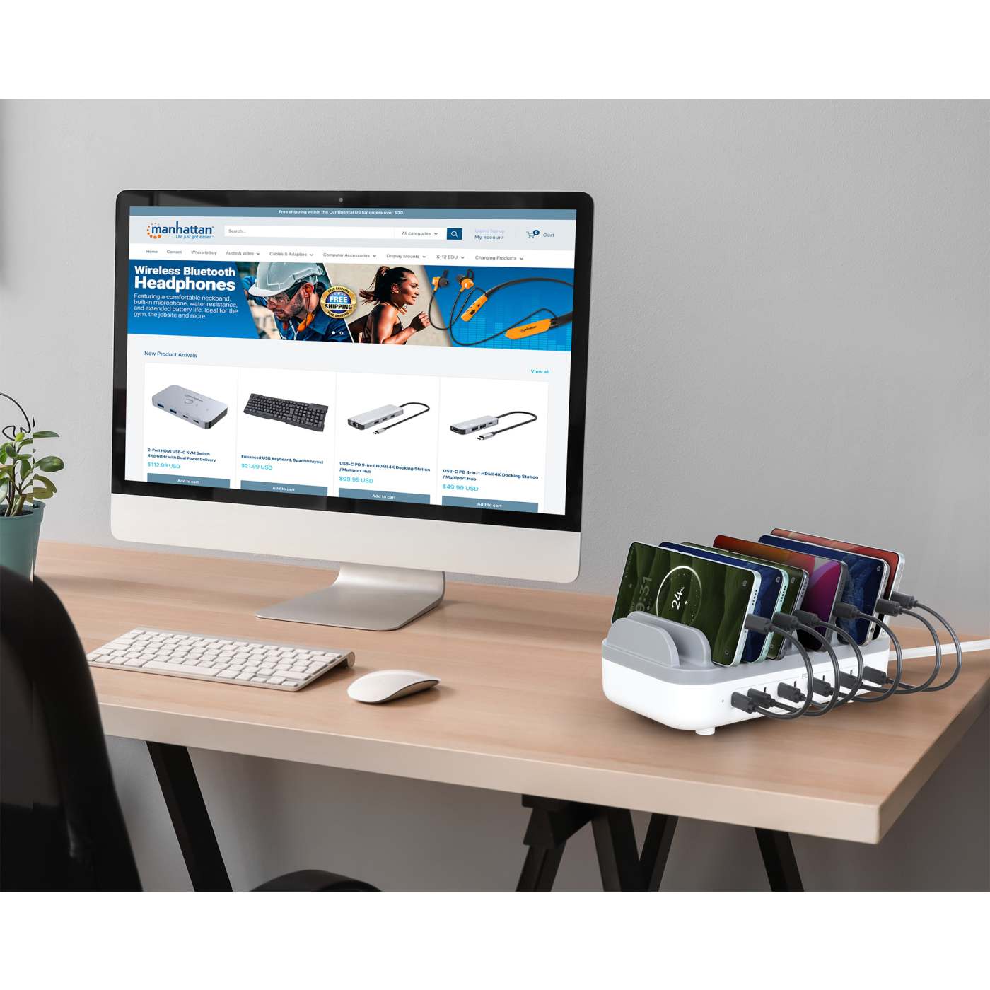 10-Port USB-C Power Delivery Charging Station - 200 W Image 2