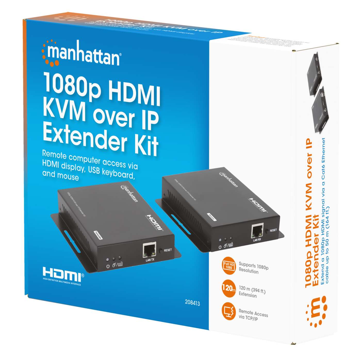 1080p HDMI KVM over IP Extender Kit Packaging Image 2