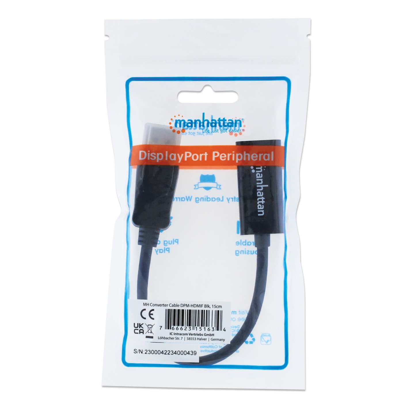 1080p Passive DisplayPort to HDMI Adapter Packaging Image 2