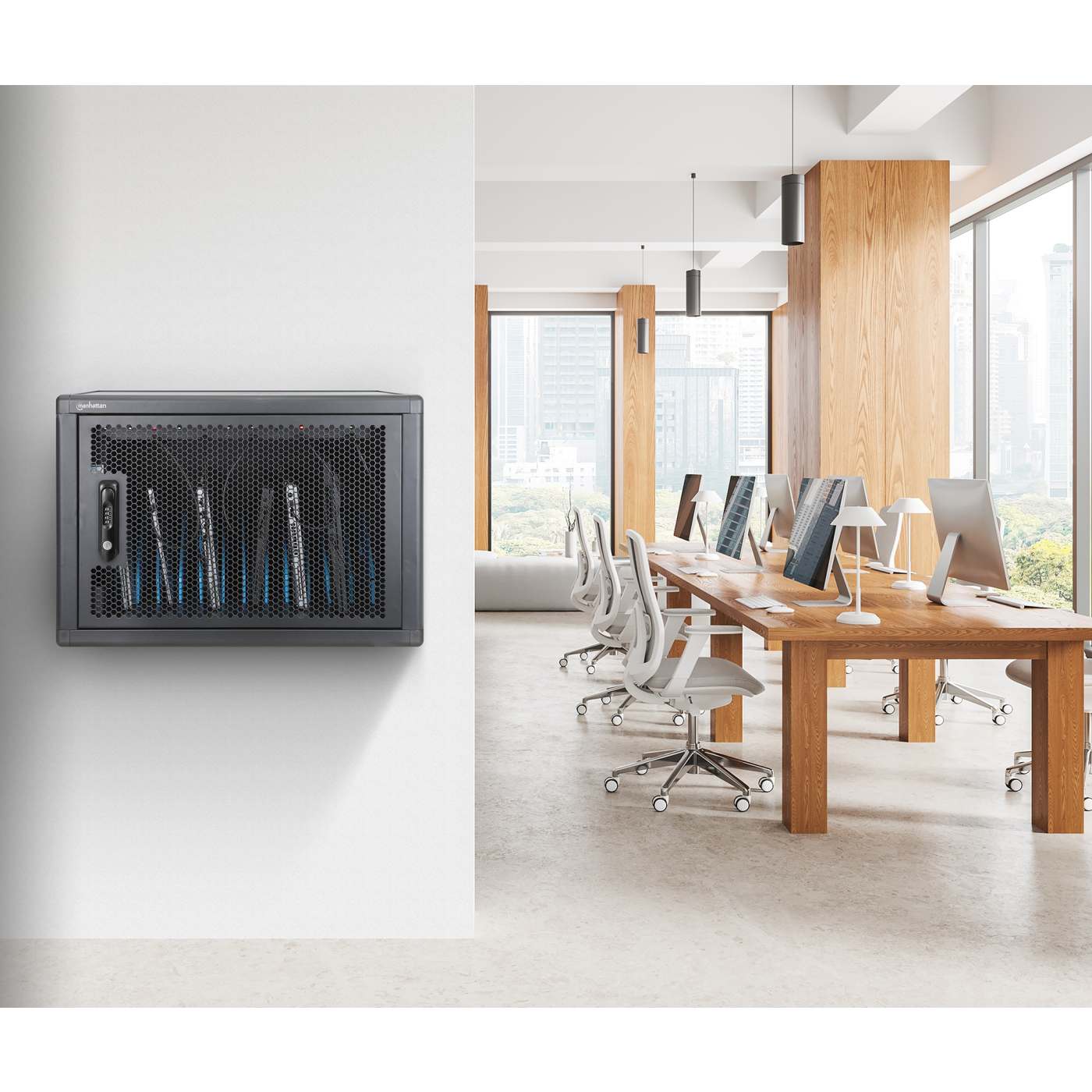 12-Port USB-C Desktop Charging Cabinet - 780 W Image 4