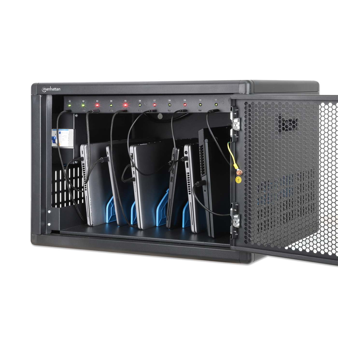 12-Port USB-C Desktop Charging Cabinet - 780 W Image 7