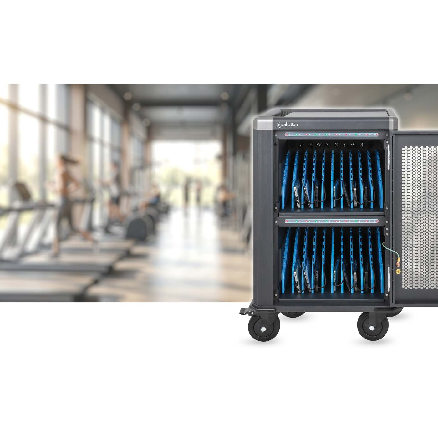 20-Port USB-C Charging Cart - 30W per Port Image 7