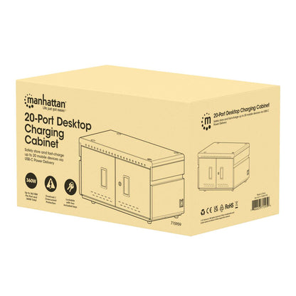 20-Port USB-C Desktop Charging Cabinet - 360 W Packaging Image 2