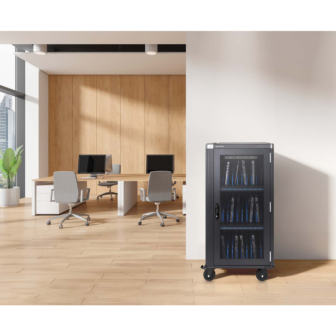 30-Port USB-C Charging Cart - 1920 W Image 2