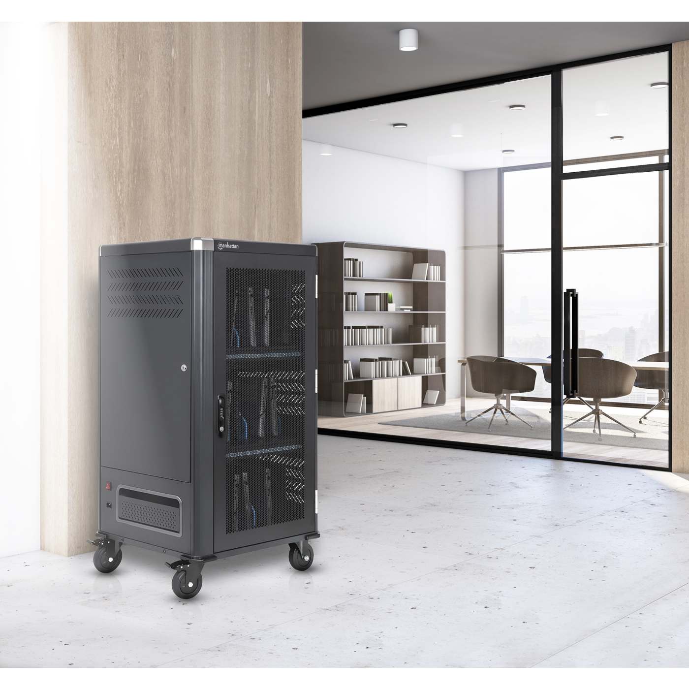 30-Port USB-C Charging Cart - 1920 W Image 7