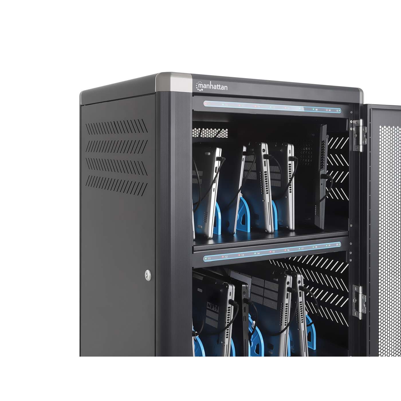 30-Port USB-C Charging Cart - 1920 W Image 8