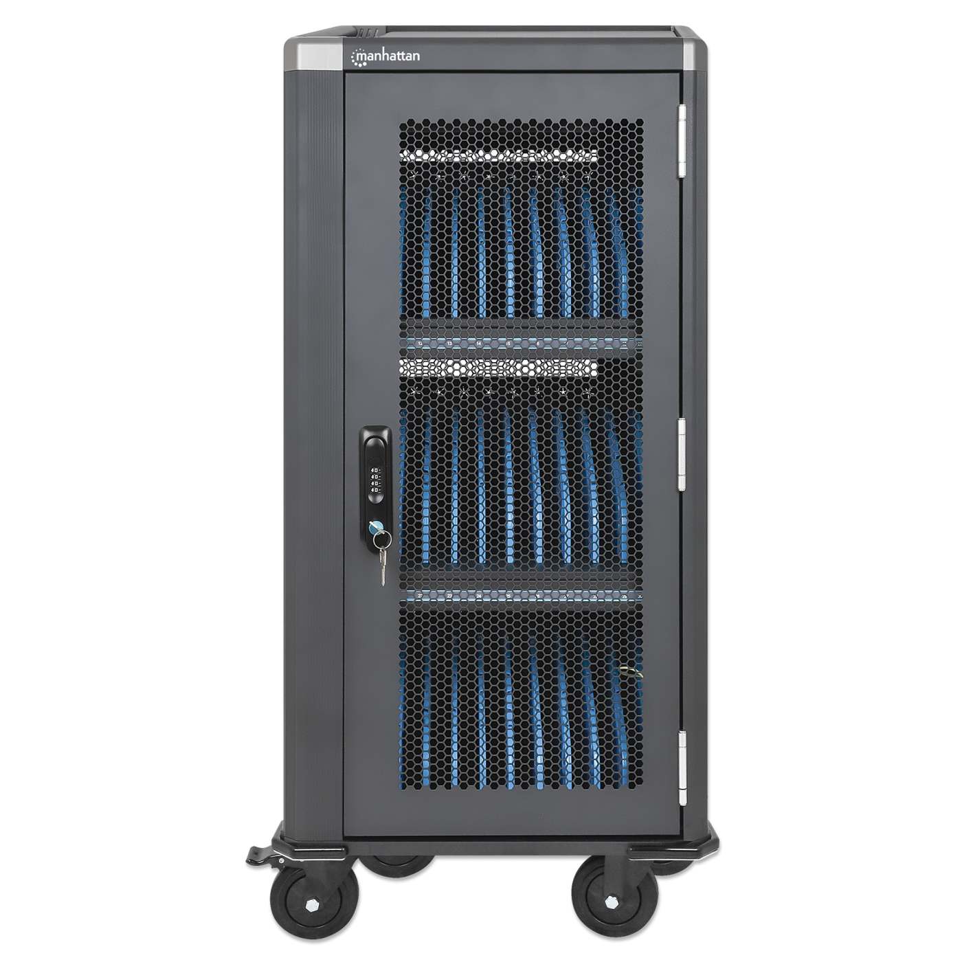 30-Port USB-C Charging Cart - 30W per Port Image 6