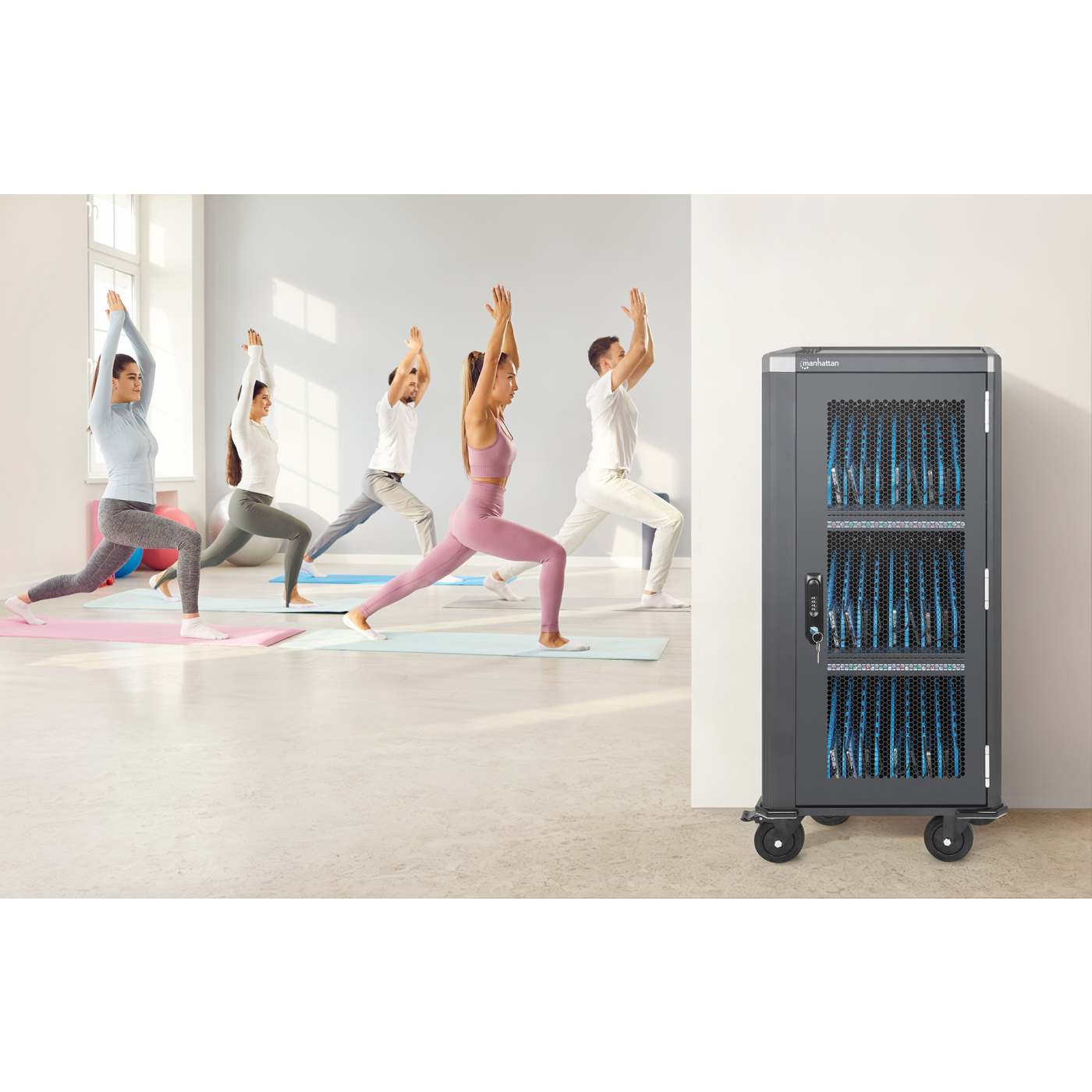 30-Port USB-C Charging Cart - 30W per Port Image 7