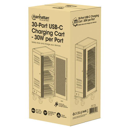 30-Port USB-C Charging Cart - 30W per Port Packaging Image 2