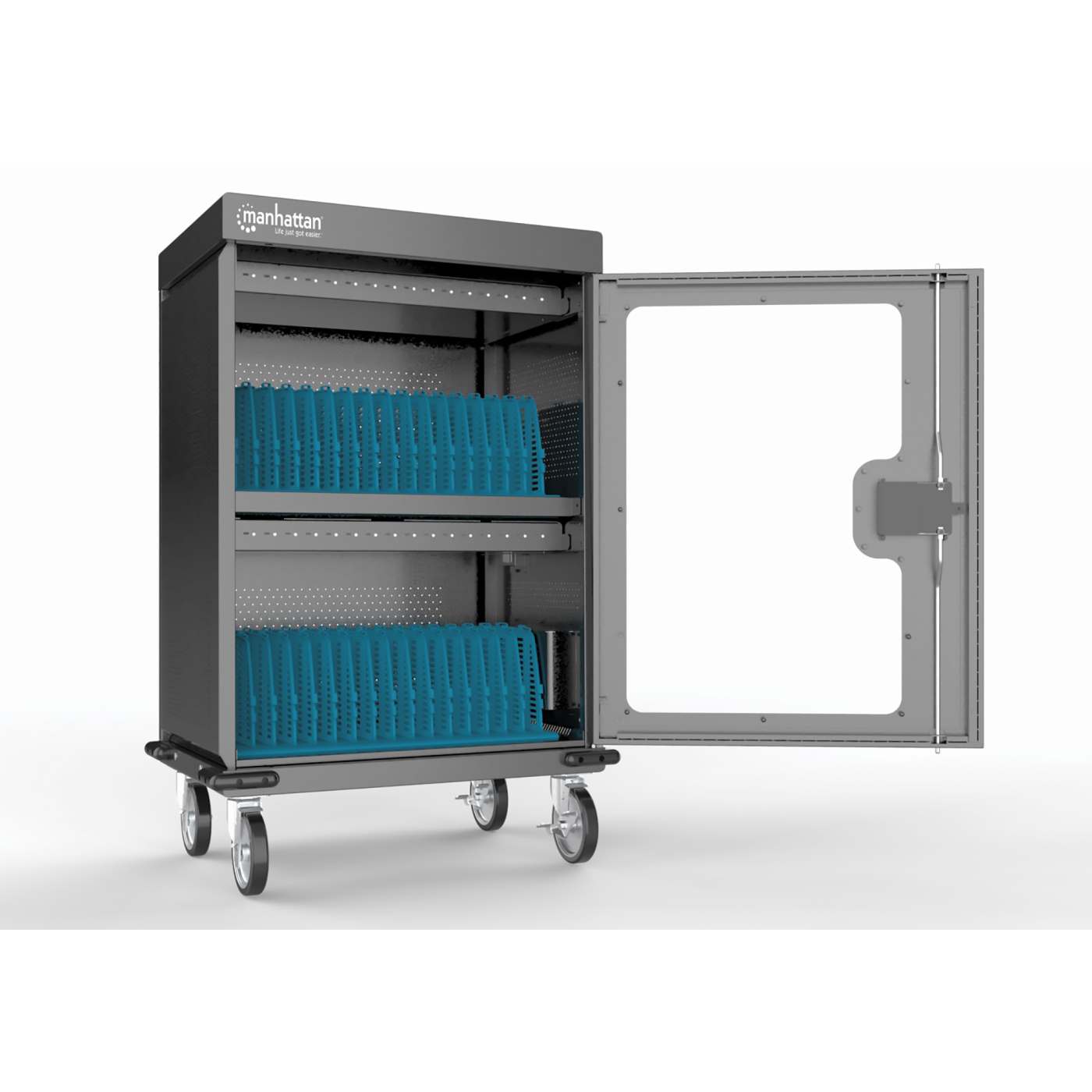 Manhattan 32-Port USB-C Charging Cart - 576 W (102353