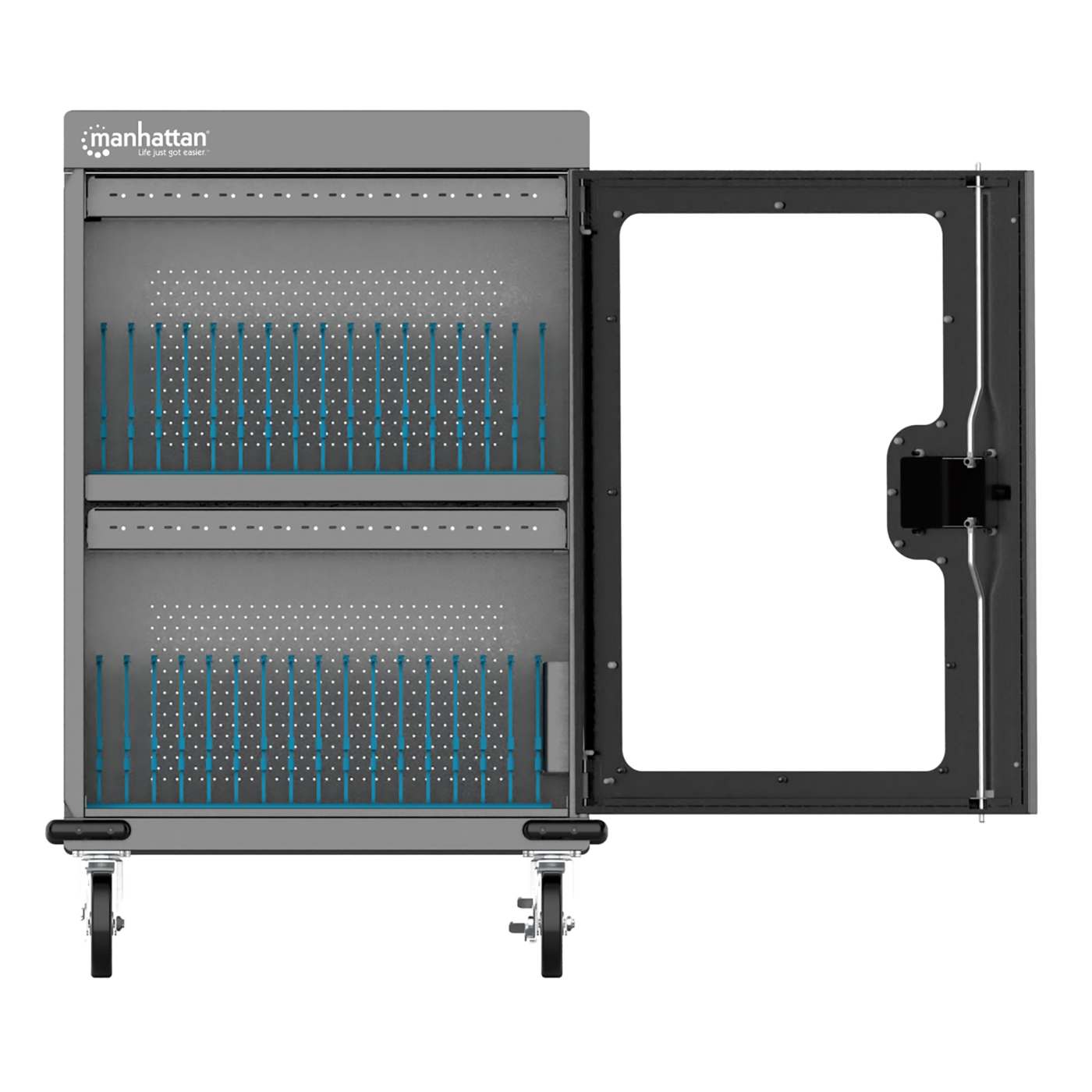 Manhattan 32-Port USB-C Charging Cart - 576 W (102353
