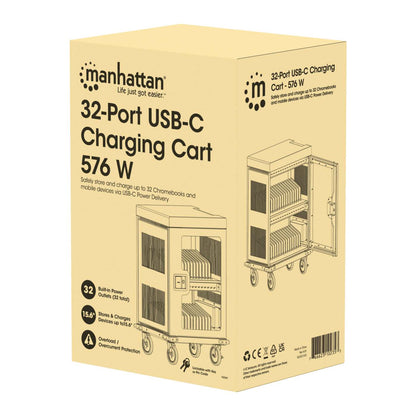 32-Port USB-C Charging Cart - 576 W Packaging Image 2