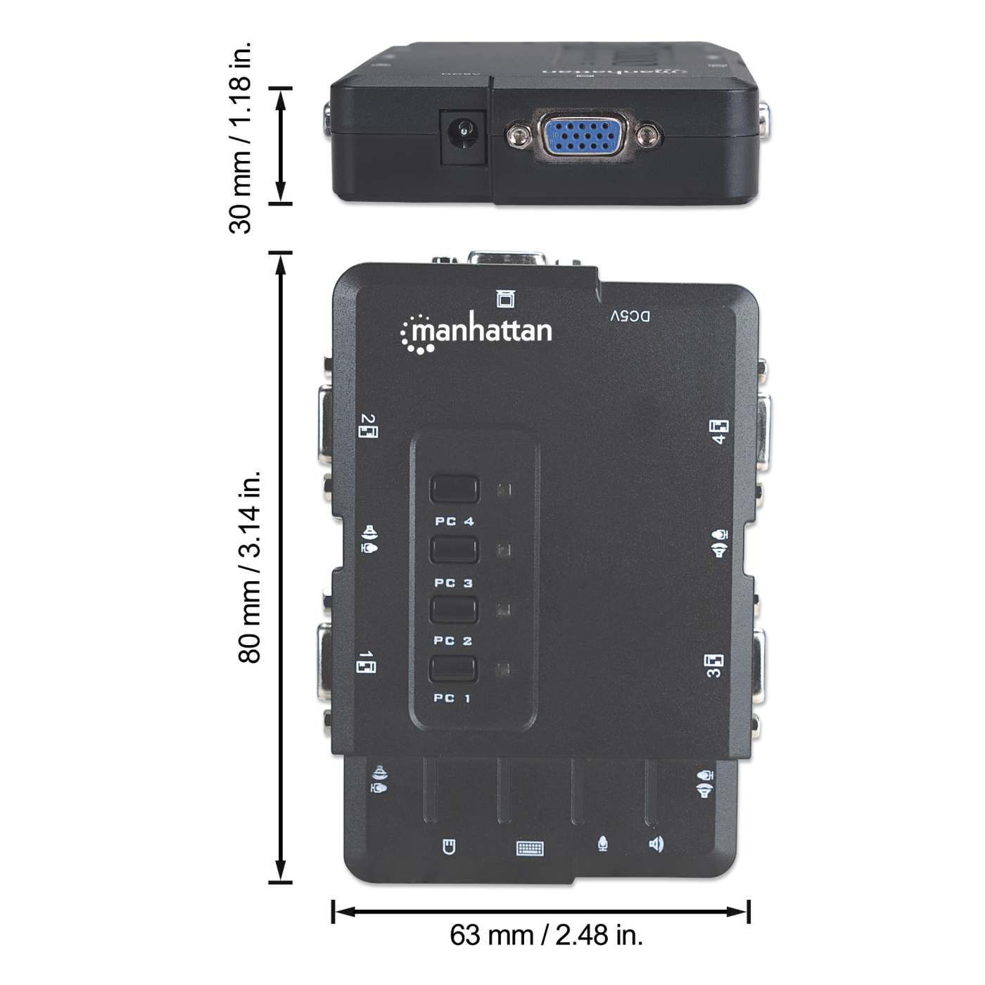 4-Port Compact KVM Switch Image 11