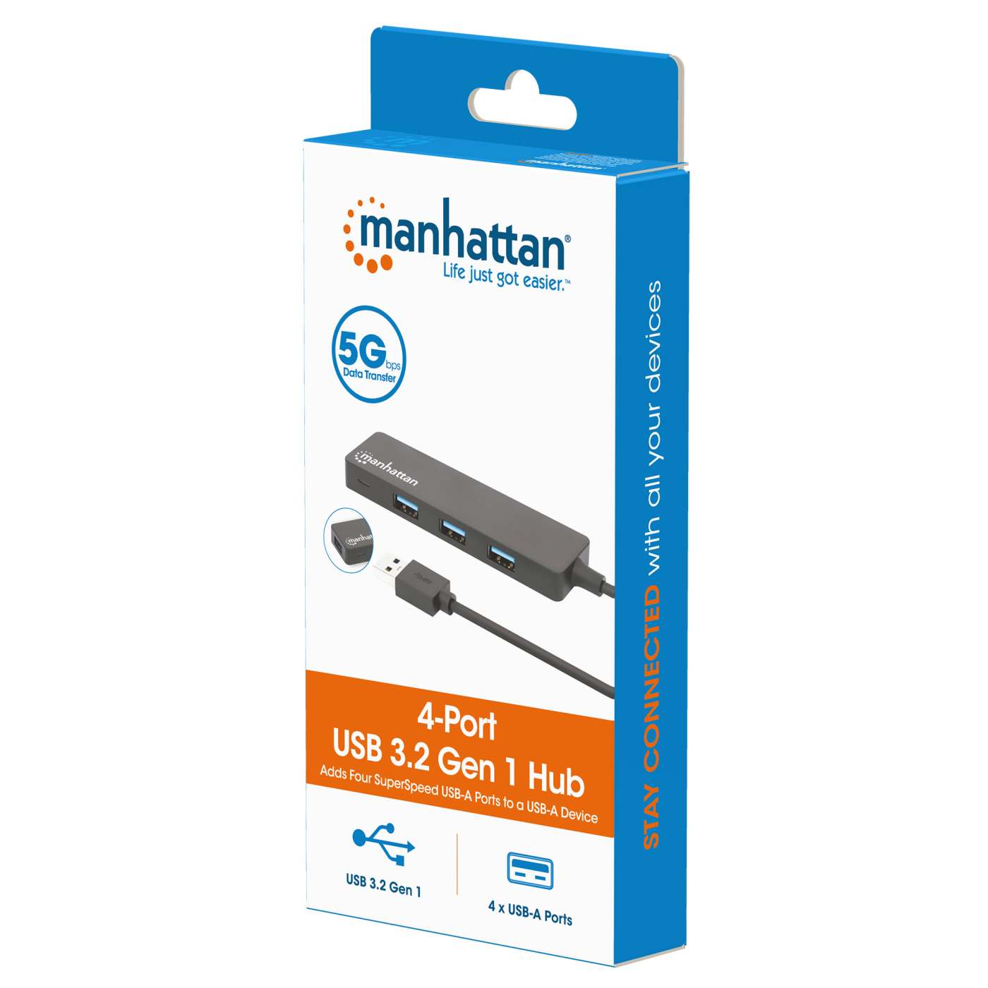 4-Port USB 3.0 Type-A Hub Packaging Image 2