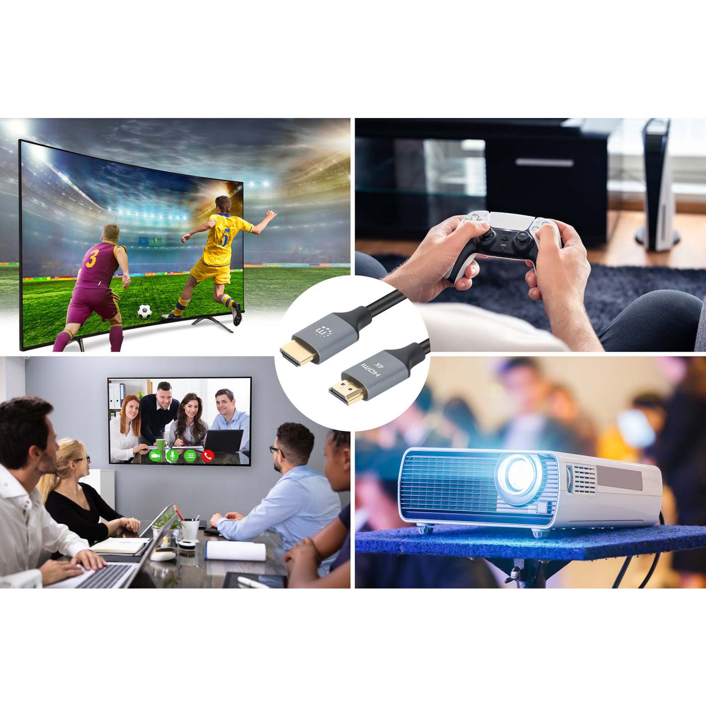 4K@60Hz Certified Premium High Speed HDMI Cable with Ethernet, 2 m Image 6