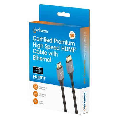 4K@60Hz Certified Premium High Speed HDMI Cable with Ethernet, 2 m Packaging Image 2