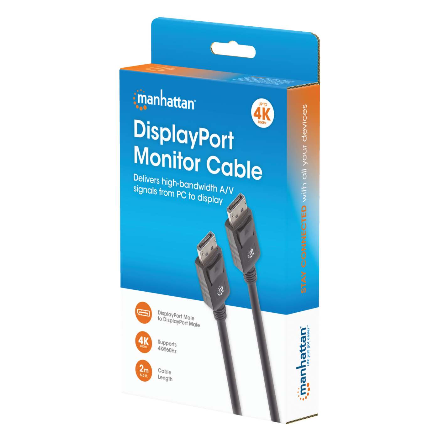 4K@60Hz DisplayPort Monitor Cable, 2 m (7 ft.) Packaging Image 2