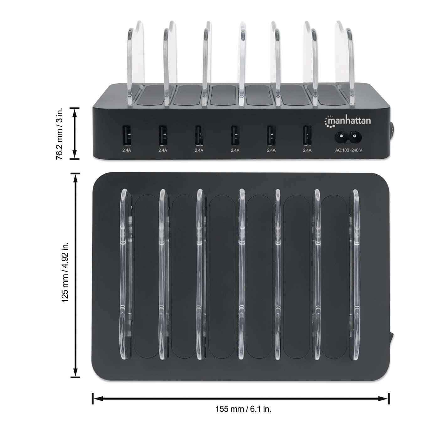 6-Port USB Charging Station Image 6