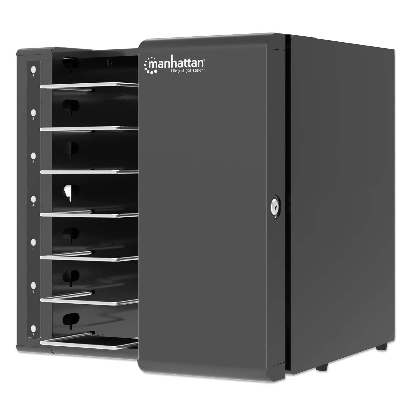 7-Port USB-C Desktop Charging Cabinet - 315 W Image 1