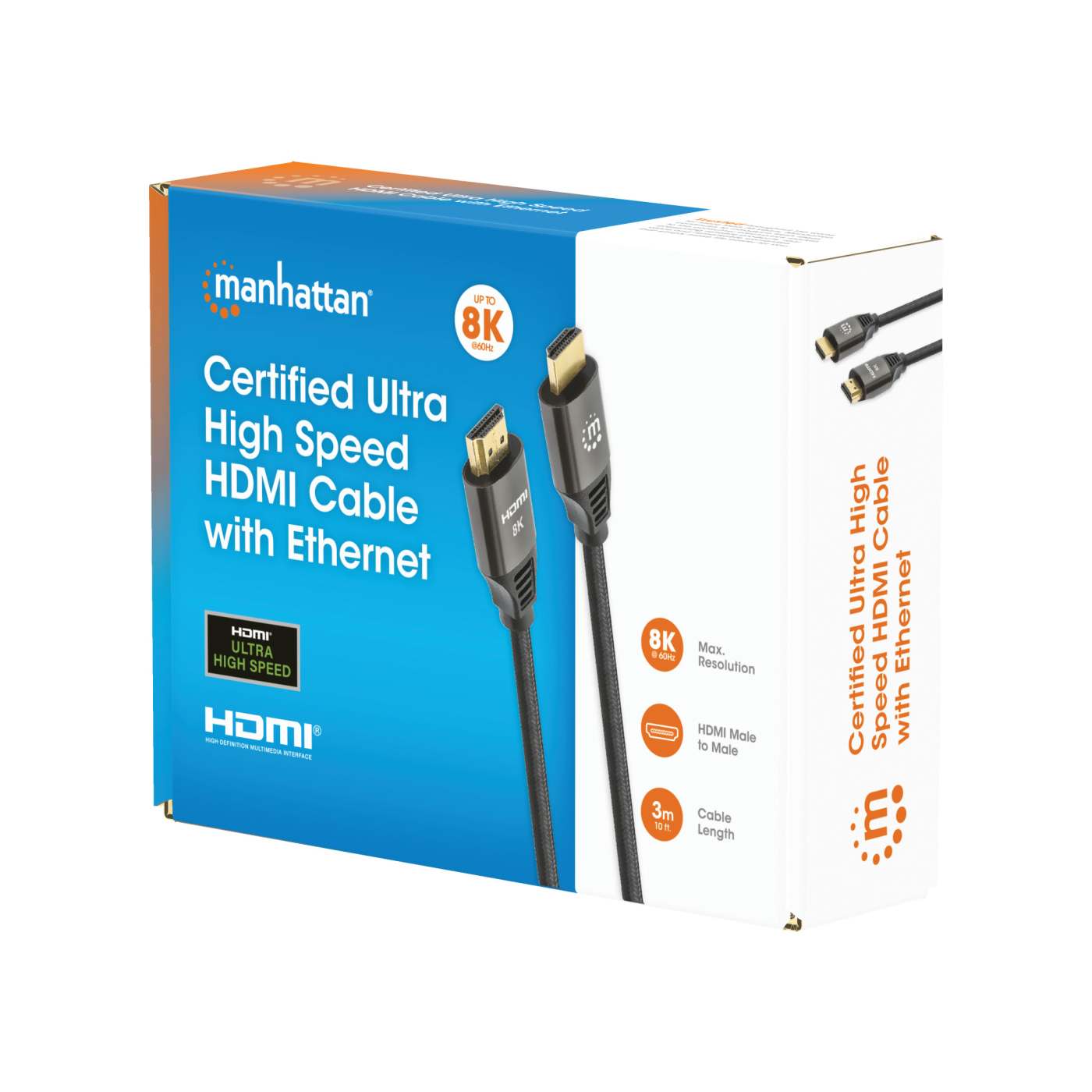 8K@60Hz Certified Ultra High Speed HDMI Cable with Ethernet, 3 m (10 ft.) Packaging Image 2