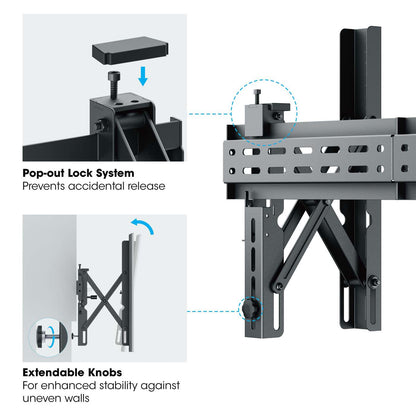Adjustable Video Wall Mount with Pop-Out Design Image 14