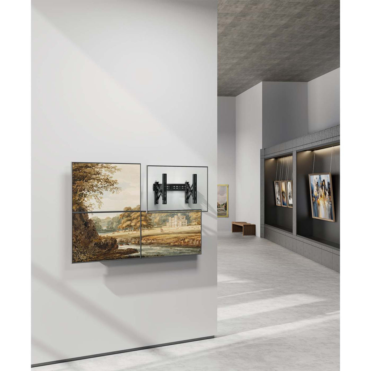 Adjustable Video Wall Mount with Pop-Out Design Image 3