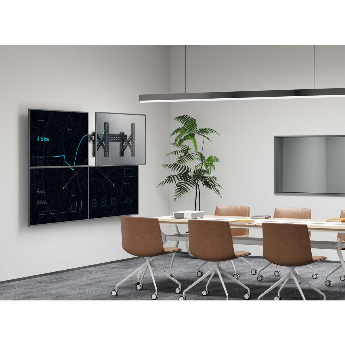 Adjustable Video Wall Mount with Pop-Out Design, for 37" to 80" Displays Image 5