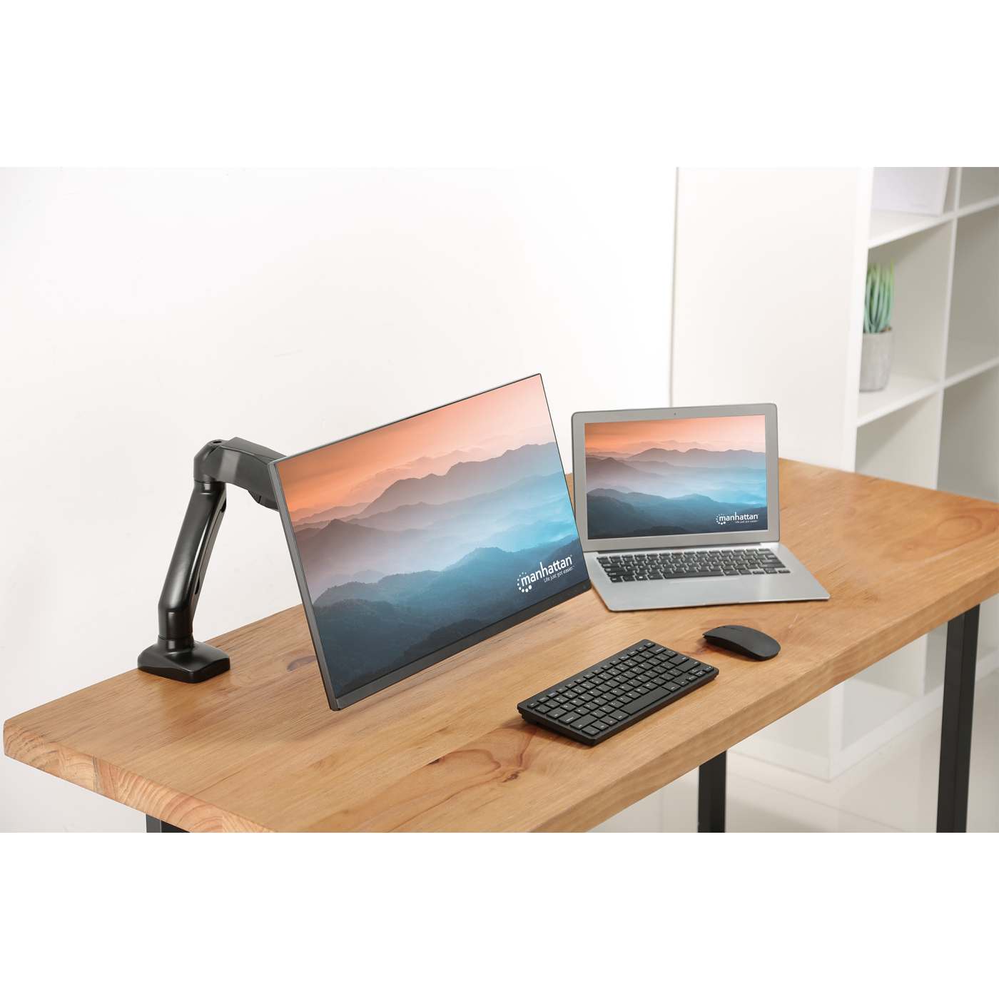 Aluminum Gas Spring Single Monitor Desk Mount Image 14