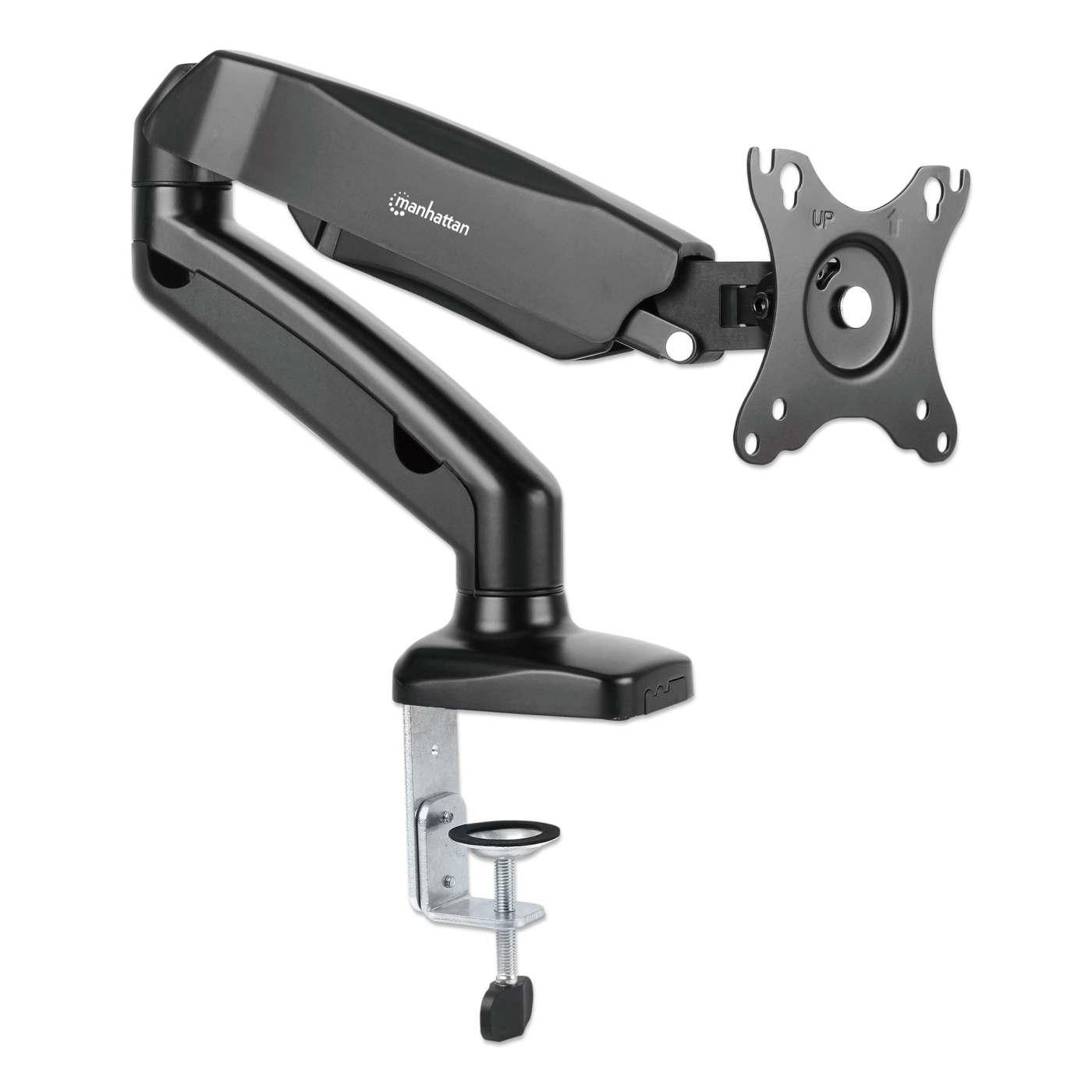Aluminum Gas Spring Single Monitor Desk Mount Image 3