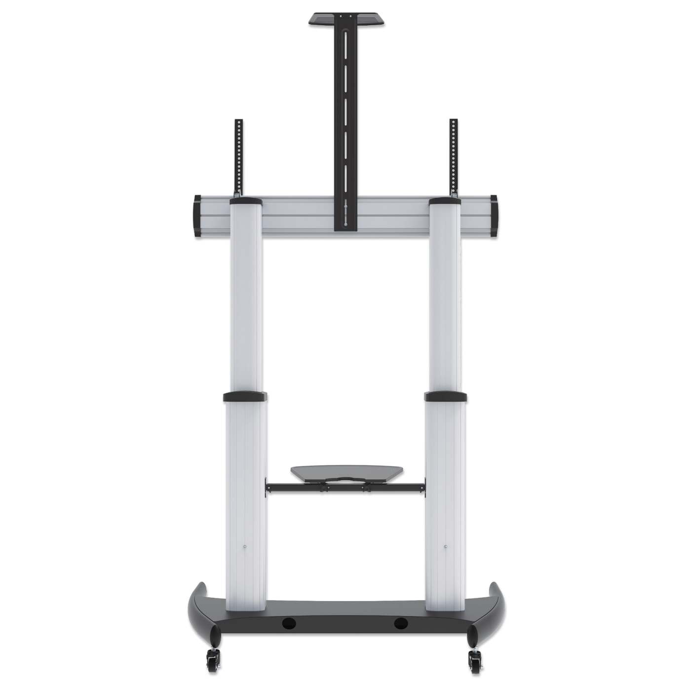 Aluminum Heavy-Duty Height-Adjustable Multimedia TV Cart Image 6