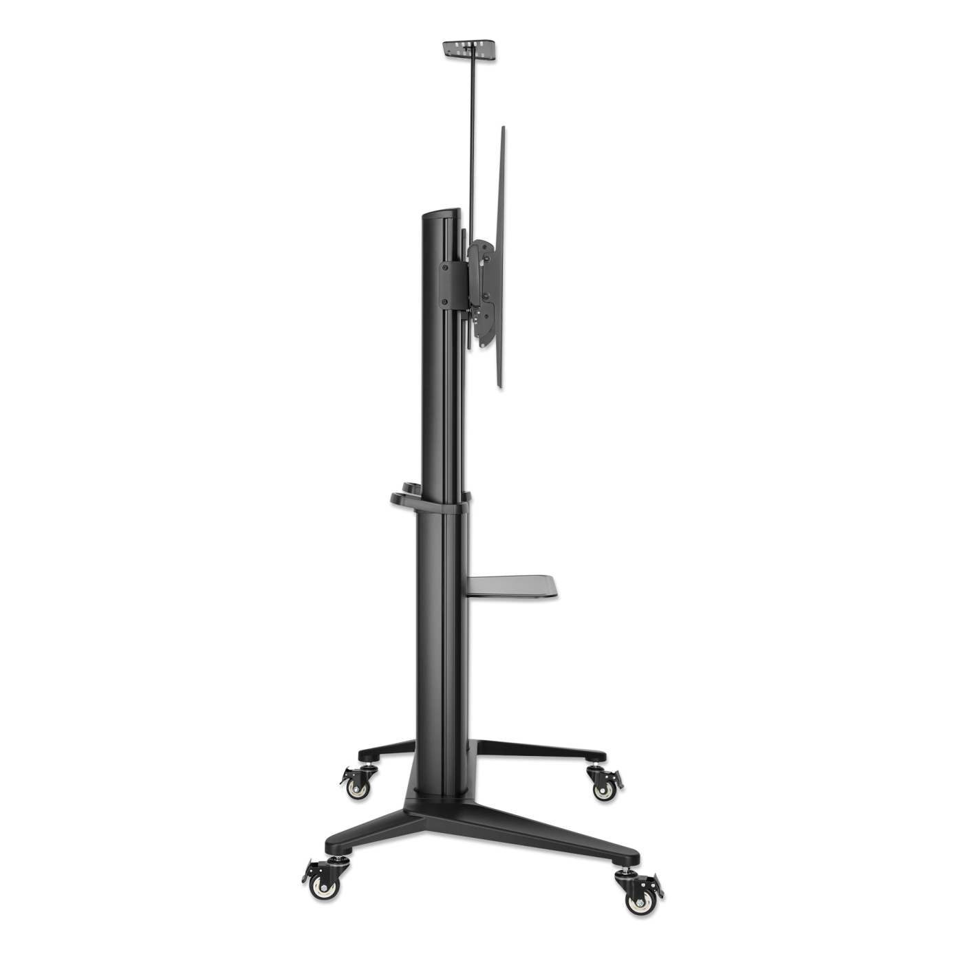 Aluminum Heavy-Duty Large-Screen Height-Adjustable Multimedia TV Cart Image 5