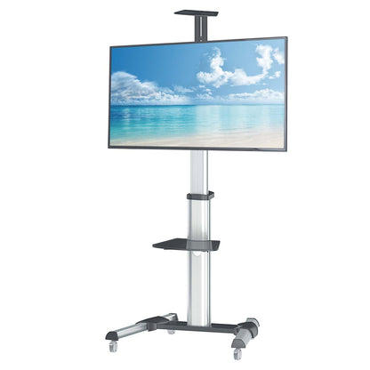 Aluminum Height-Adjustable Multimedia TV Cart Image 13