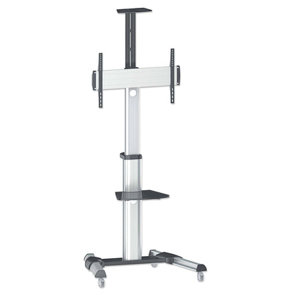 Aluminum Height-Adjustable Multimedia TV Cart Image 3