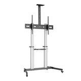 Aluminum Height-Adjustable Multimedia TV Cart Image 4