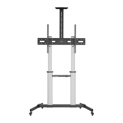 Aluminum Height-Adjustable Multimedia TV Cart Image 5