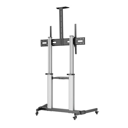 Aluminum Height-Adjustable Multimedia TV Cart Image 6