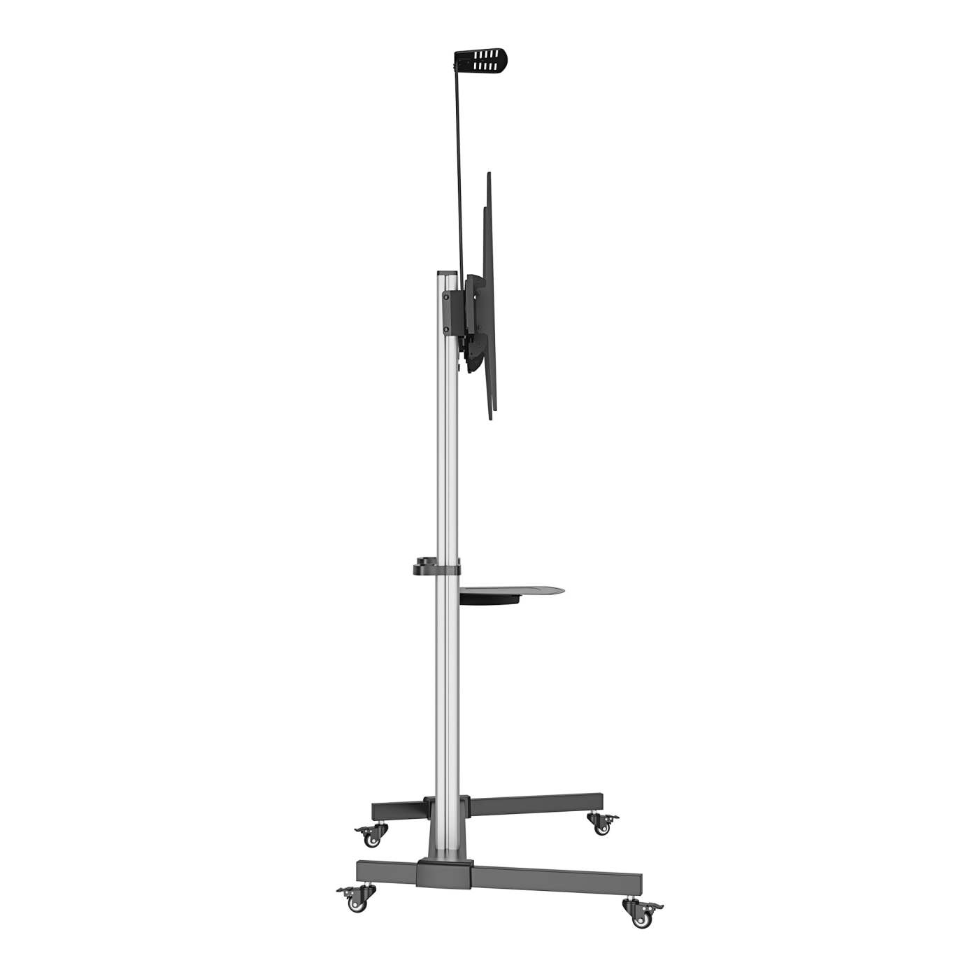 Aluminum Height-Adjustable Multimedia TV Cart Image 7