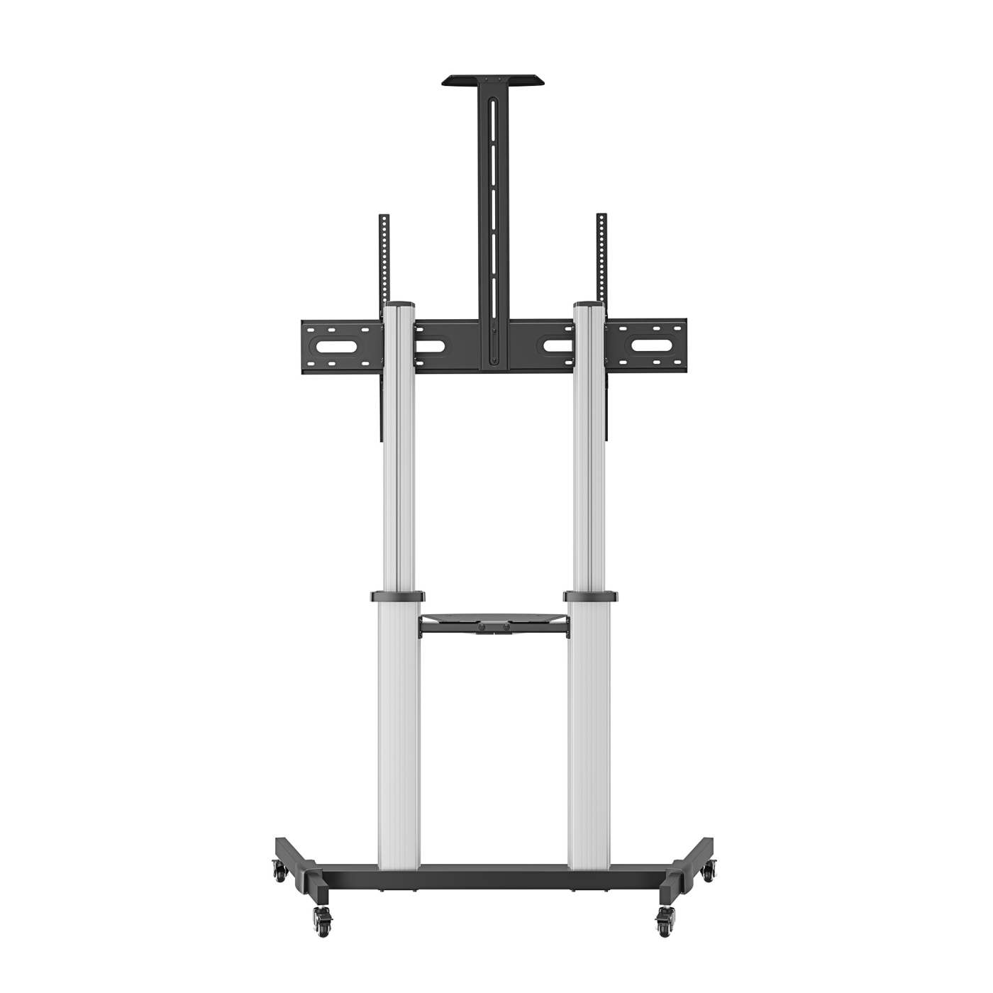 Aluminum Height-Adjustable Multimedia TV Cart Image 8