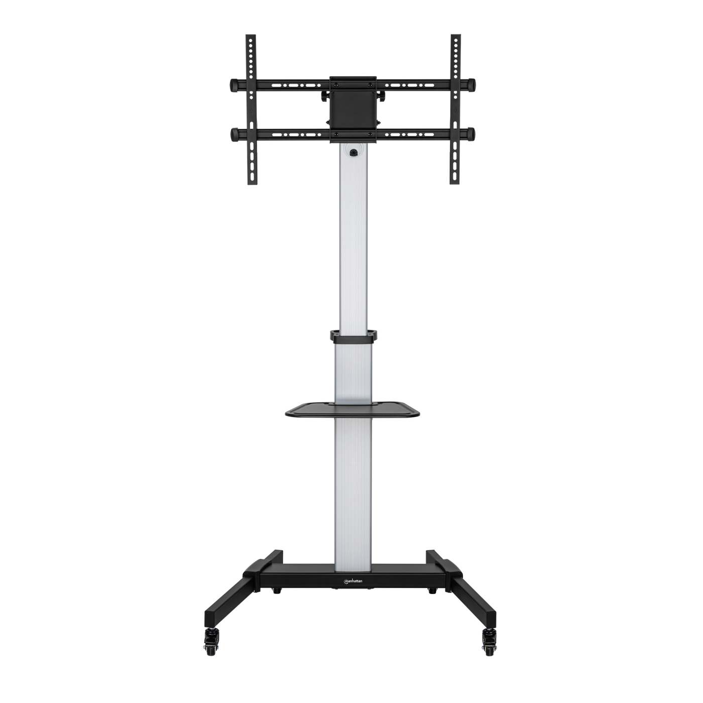 Aluminum Height-Adjustable Multimedia TV Cart, for 37" to 86" Image 4