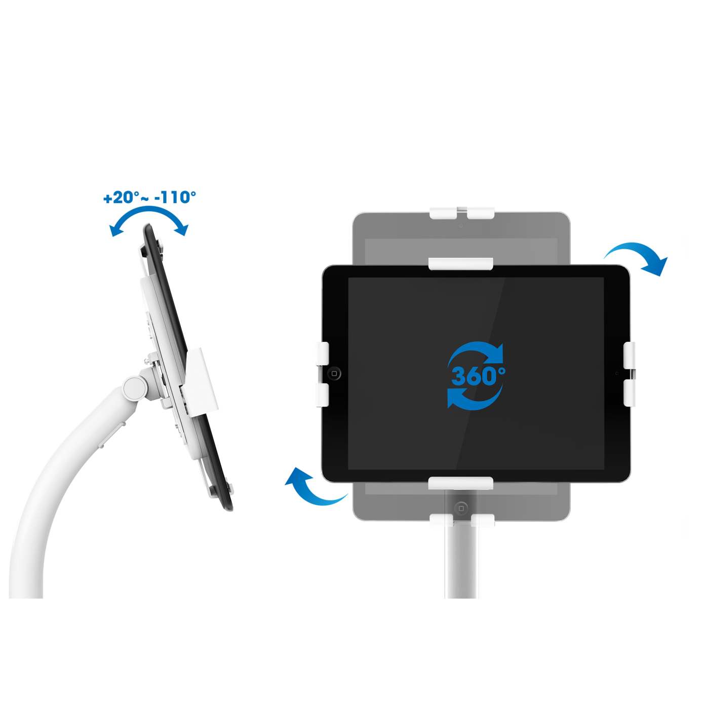 Manhattan Anti-Theft Kiosk Floor St& for Tablet & iPad (406345