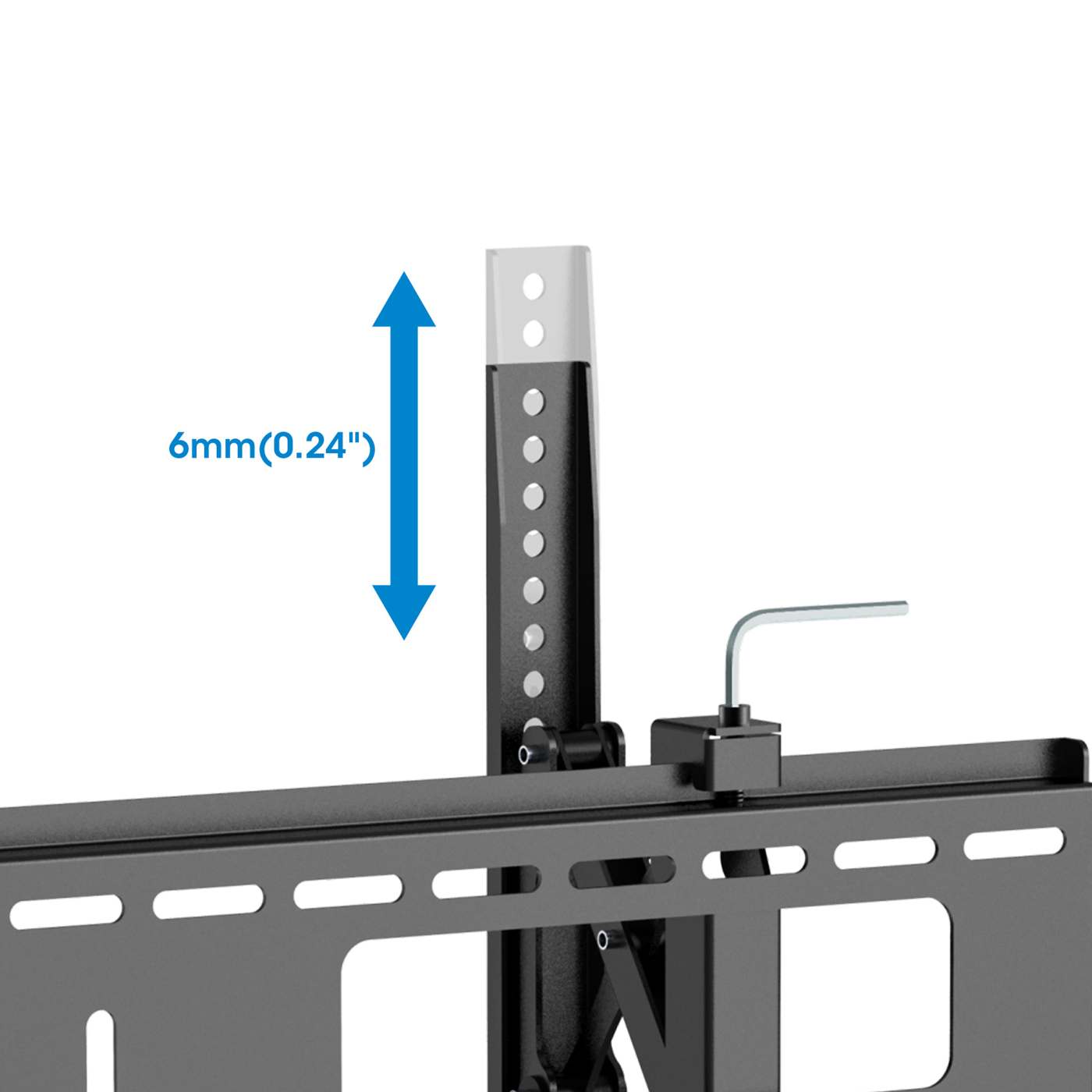 Anti-Theft Tilting TV Wall Mount w/ Extension, for 43