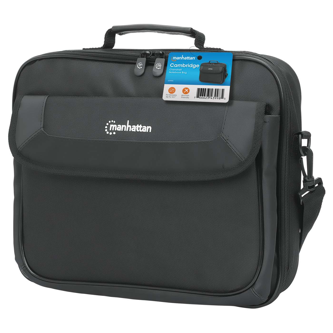 Cambridge Clamshell Laptop Bag 14.1" Packaging Image 2